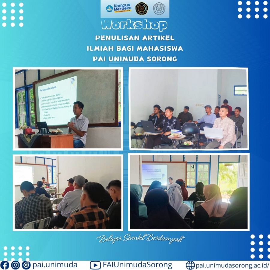 Pelatihan Penulisan Artikel Ilmiah bagi Mahasiswa PAI UNIMUDA Sorong