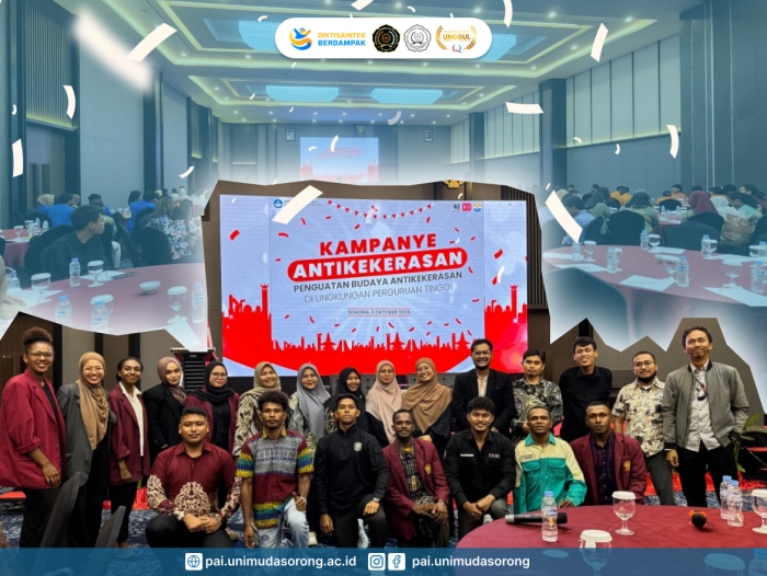 UNIMUDA Sorong Ikut Kampanye Penguatan Budaya Anti Kekerasan di Perguruan Tinggi