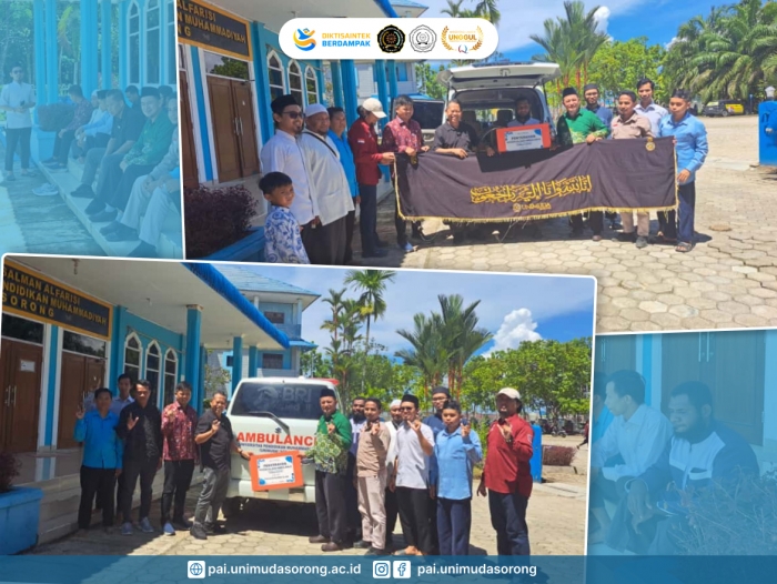 UNIMUDA Sorong Serahkan Ambulans kepada Fakultas Agama Islam untuk Layanan Kemanusiaan